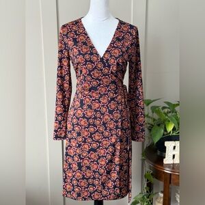 Ann Taylor Floral Wrap Dress  Size 6
